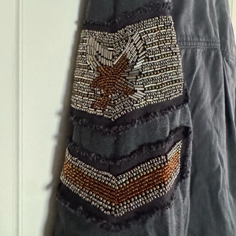 FP Beaded Eagle Light Weight Shirt Jacket - Picture 2 of 6